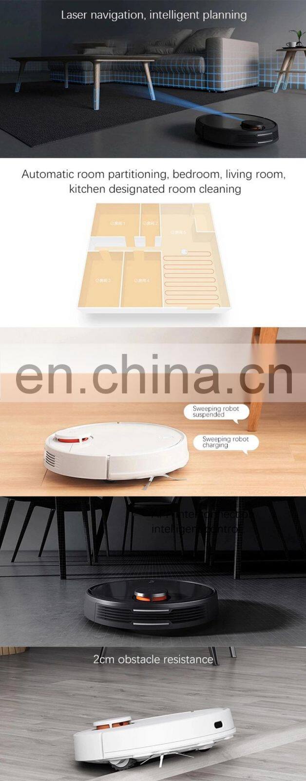 Mijia Robot Vacuum Cleaner PRO Sweeping Mopping Cleaning Electric Mop STYJ02YM 2100Pa Global Version APP Control Robotic Cleaner