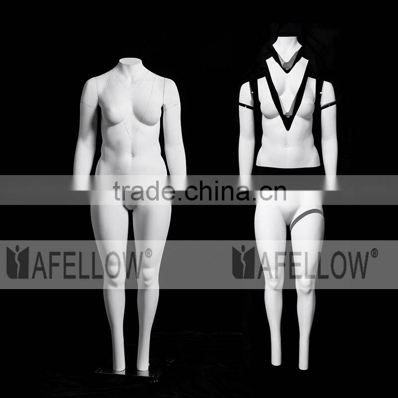 Top sale clothing store window display female ghost jointed Mannequin GH14