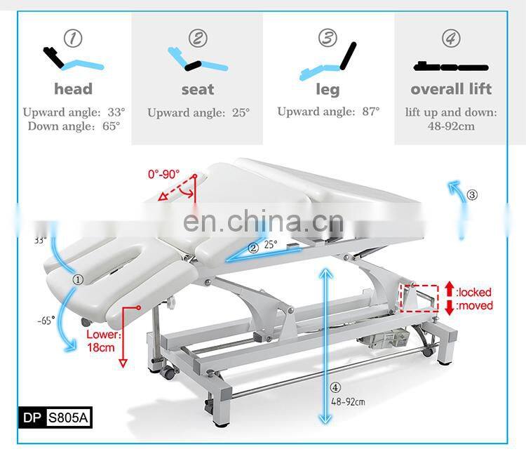 electric treatment bed therapy lumbar traction bed for sale
