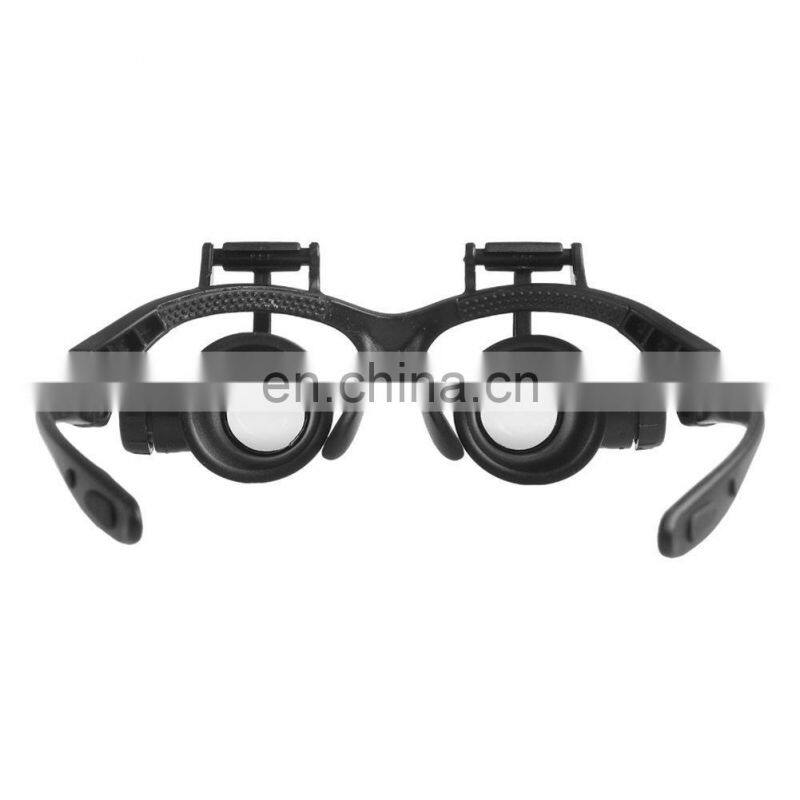 Hot 10X 15X 20X 25X magnifying Glass Double LED Lights Eye Glasses Lens Magnifier Loupe Jeweler Watch Repair Tools