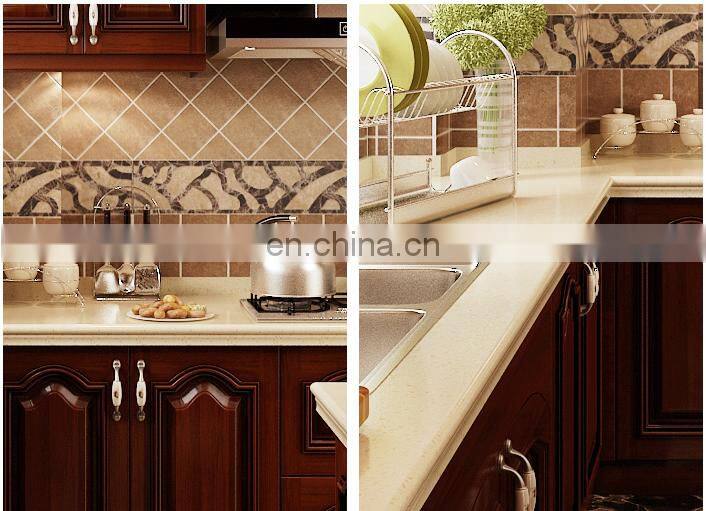 American Standard Household Design Classic Brown Wooden Kitchen Cabinet