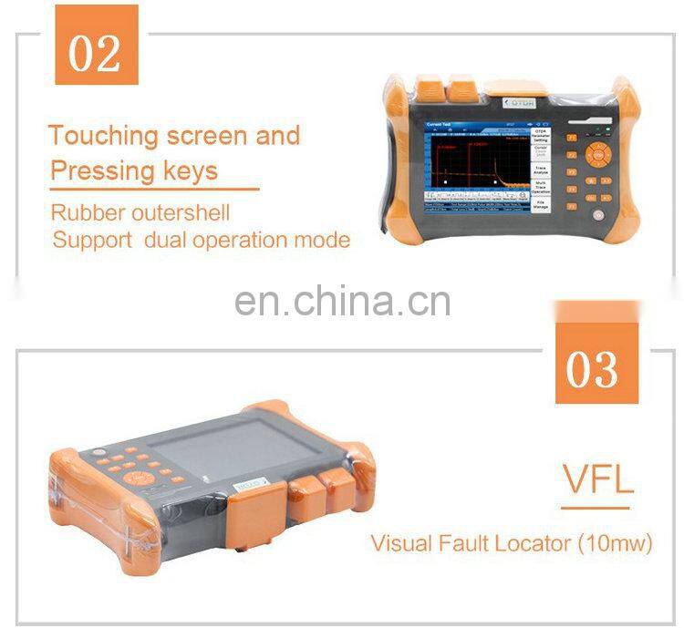 1310/1550nm 32/30dB Built-in VFL 10mW OTDR SM TMO300 Optical Time Domain Reflectometer Tester