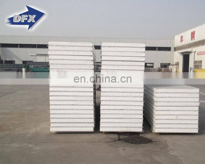 Shandong colored steel polyurethane cladding polyurethane material rock wool composite board panel