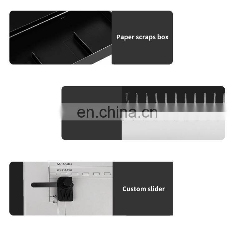 Top Quality Manual Small Binder Machine Office A4 Size Comb Binder 21 Holes Paper Book Binding Machine