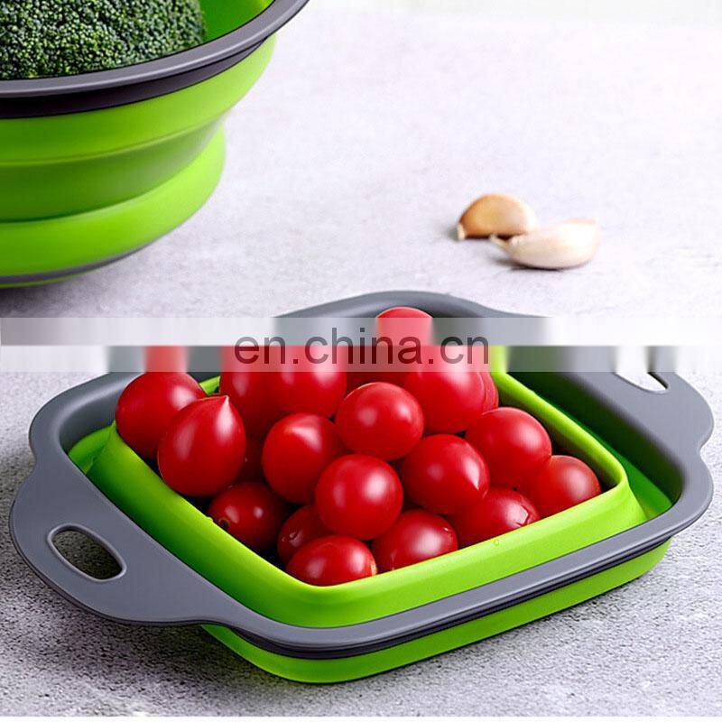 Foldable Fruit Vegetable Washing Basket Strainer