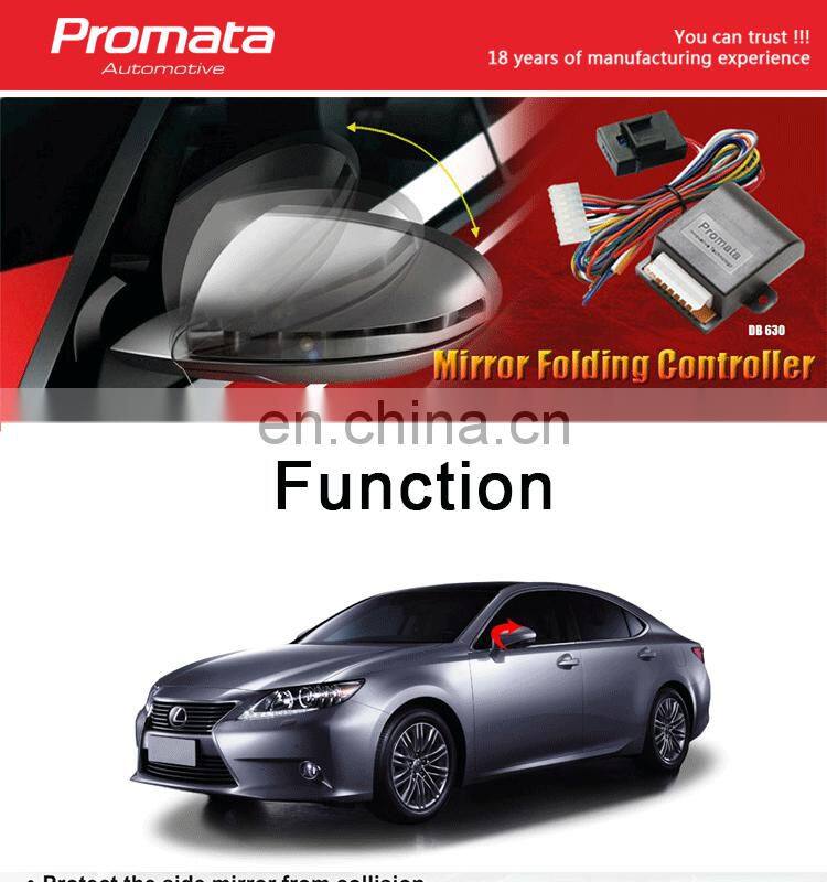 Smart folding and unfolding auto mirror folding kit with overload protection