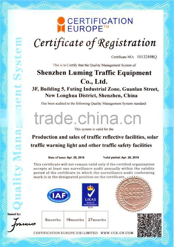 Traffic safety 122mm high compression aluminum LED solar road stud flashing light