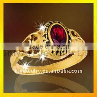 unique design 3D design comfort fit brass vintage class ring