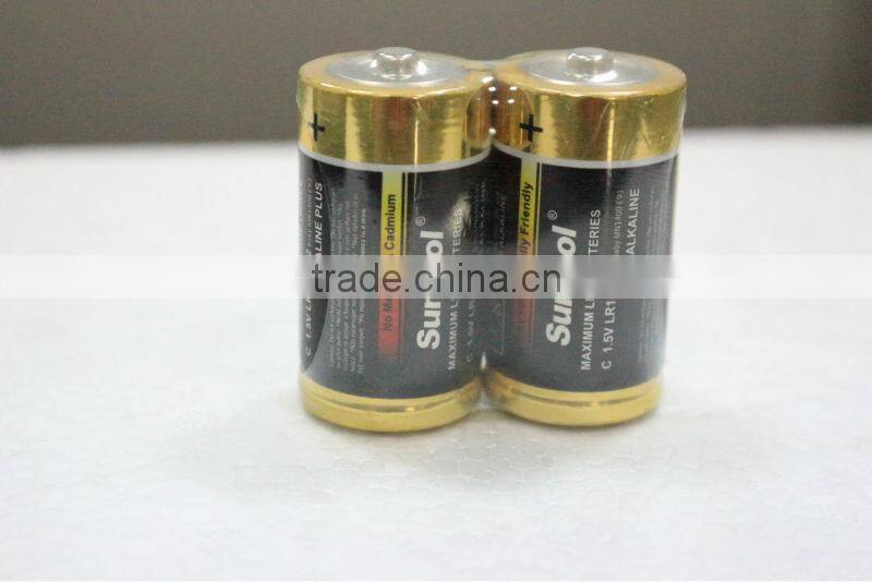 ZnMnO2 Battery Type and C Size Super Alkaline C 1.5V