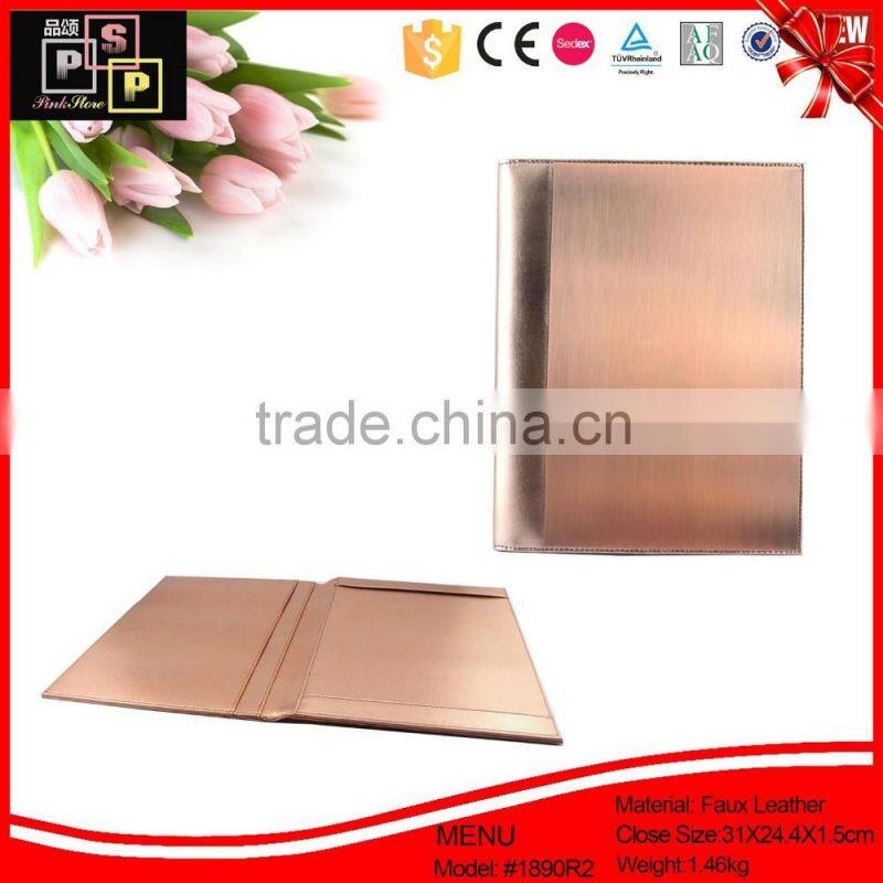 professional factory top quality hotel waterproof A4 size menu holder