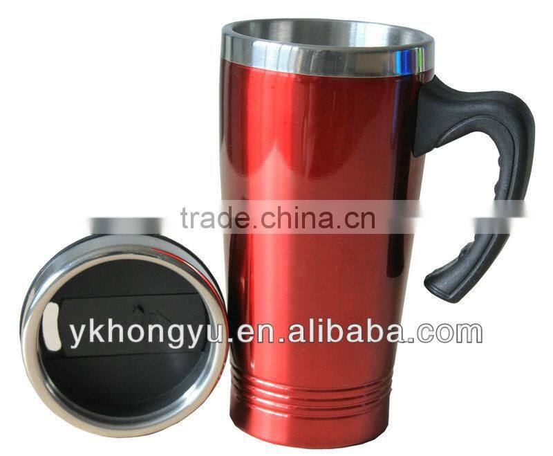 450ml Hot double wall stainless steel travel mug color paint