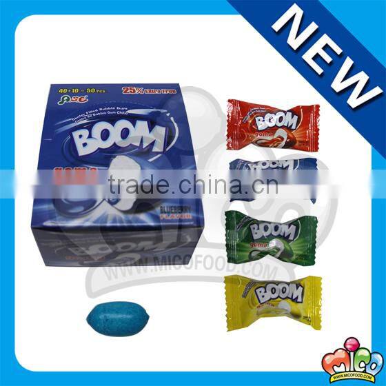 fruity olive center filled bubble gum