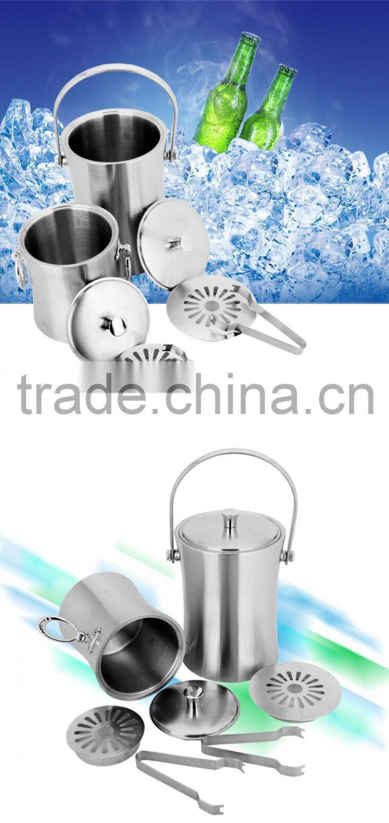 Wholesale Stainless Steel double wall Ice bucket bar bucket