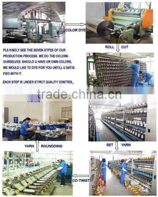 high quality light red MH Type Metallic Yarn for lace