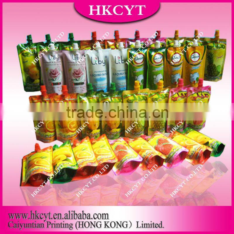 Stand Up Colorful pouch With Spout