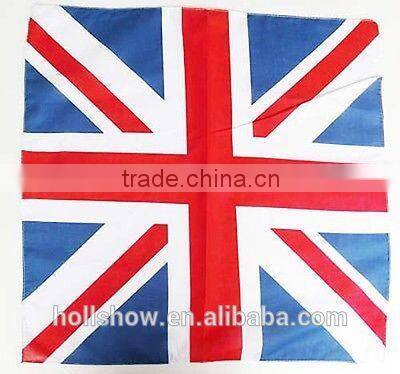 Flag Camouflage Printed Square Neckwear Cotton Bandana