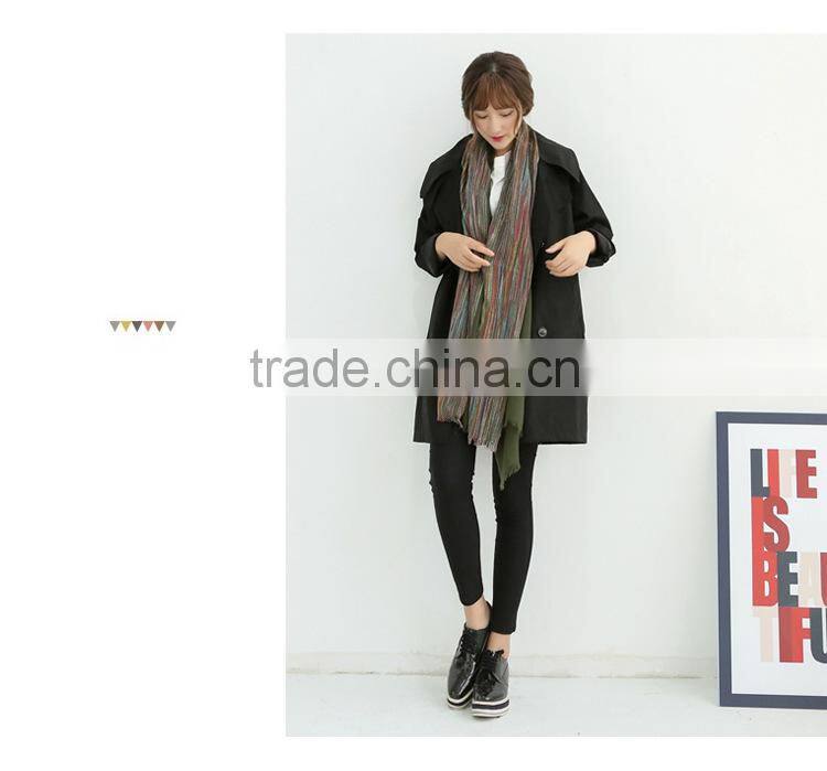 Wholesale Latest Colorful Striped Cotton Viscose Woman Shawl Scarf