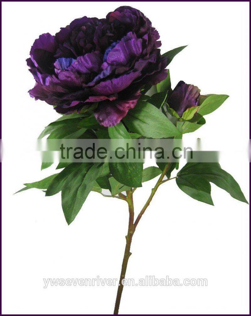 Wholesale sales of single branch 2 first emperor flower peony simulation European top-grade simulation artificial flowers