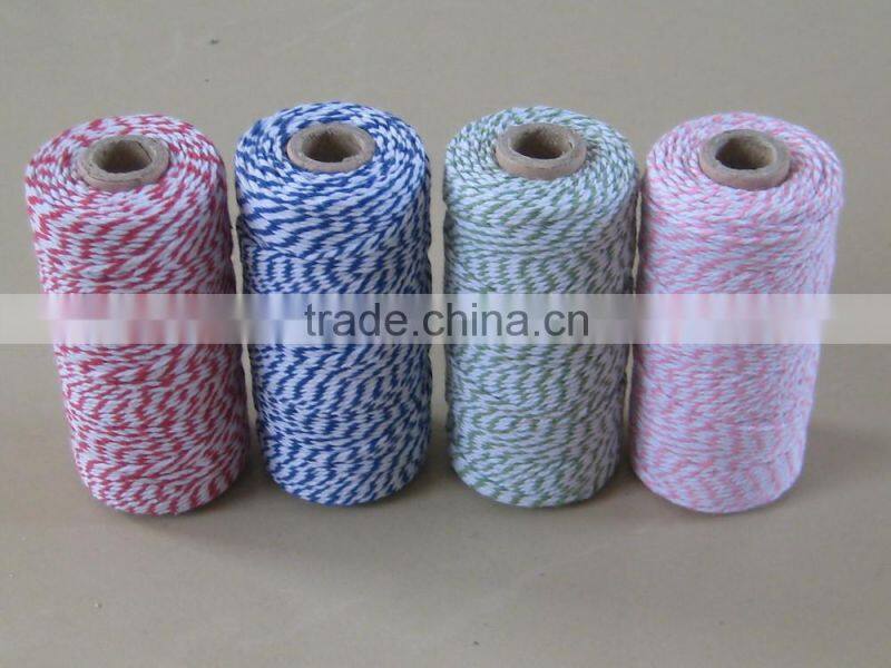 100% colored natural cotton baker twine , baker string