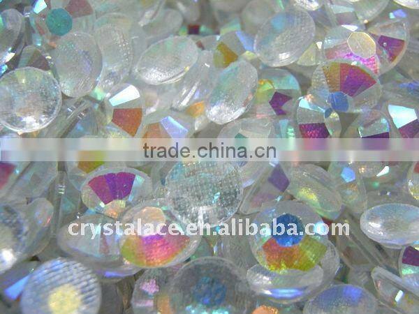 Hot fix epoxy half pearl