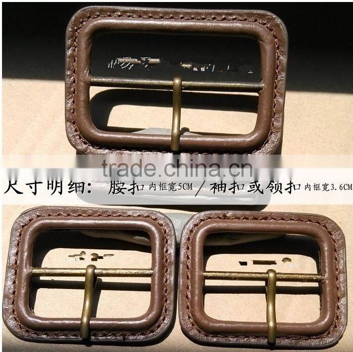 100% Genuine Cow Leather Covered Buckles