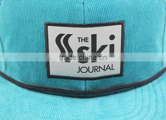 corduroy blank 5 panel snapback hats wholesale