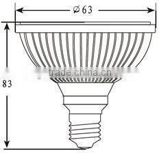 BLL-P33-PAR20 LED light ceiling spot light covers