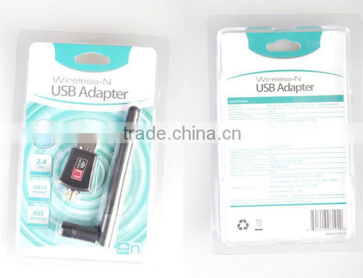 Factory wholsale 300Mbps 2dBi Antenna Realtek 8192 Chipset USB WiFi Adapter