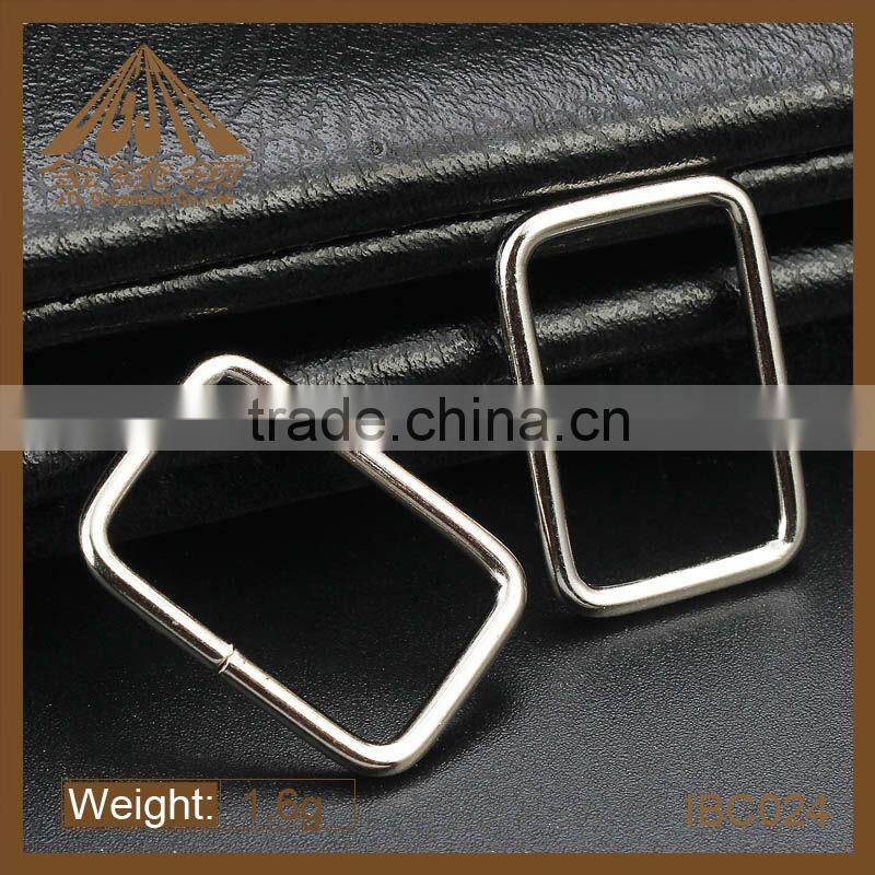 Fashion mini iron square keychain ring