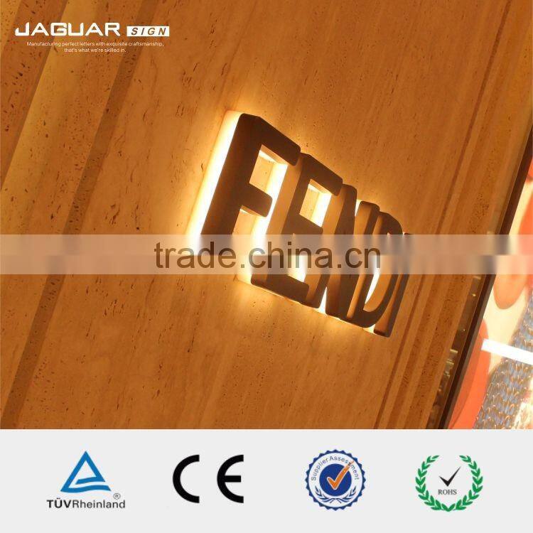 Metal outdoor sign up 3d Led Backlit Sign with cheap price