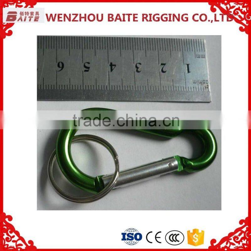 BAG HOOK 7*70MM GREEN ALUMINUM STEEL CARABINER HOOK HOT SALES HIGH QUALITY