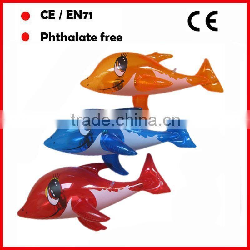 PVC promotional toys inflatable dolphin /Fish for kids