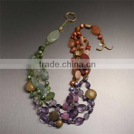 Natural gemstone supplier for jewellery OEM necklace with pendant