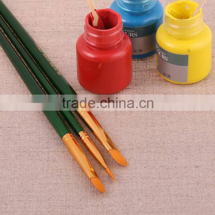 Hot Selling 2015 New Wholesale Artist Paint Brush 3Pcs For Students