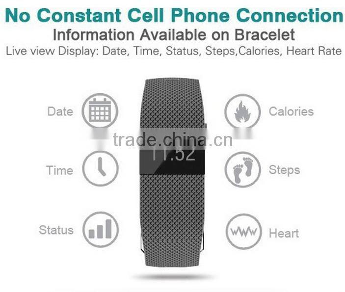 Wristband Smart Bracelet Bluetooth 4.0 Fitness Activity Tracker Pulsera heart rate wireless sport band upgrade TW64