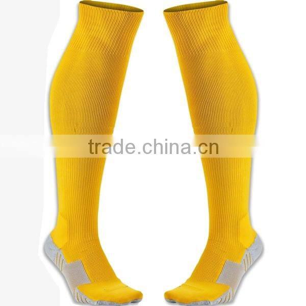 customized logo knee high sport football socks breathable high quality socks