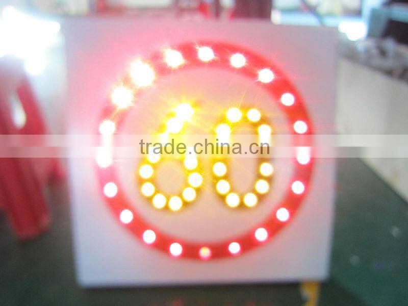 Traffic road high reflective Solar Traffic Sign for speed limit