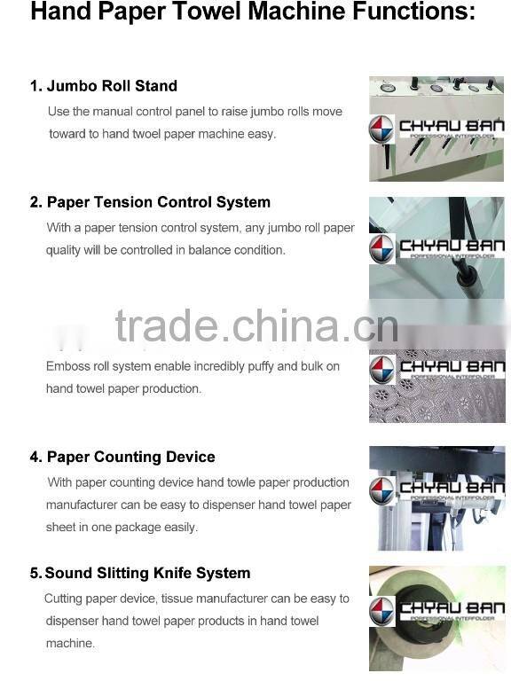 Printing Brand Name V Fold Hand Paper Towels Lamination Machine