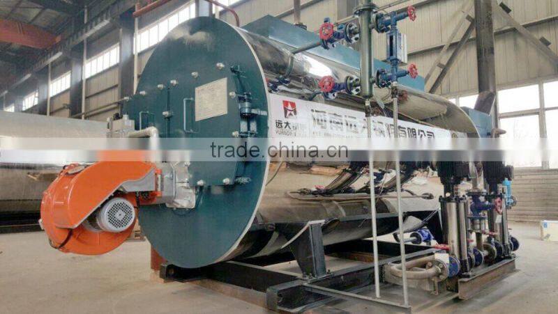 WNS5-1.25-Y low pressure 13kg industrial 5 ton light oil fired steam boiler