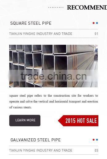 Galvanized ERW black round steel pipe