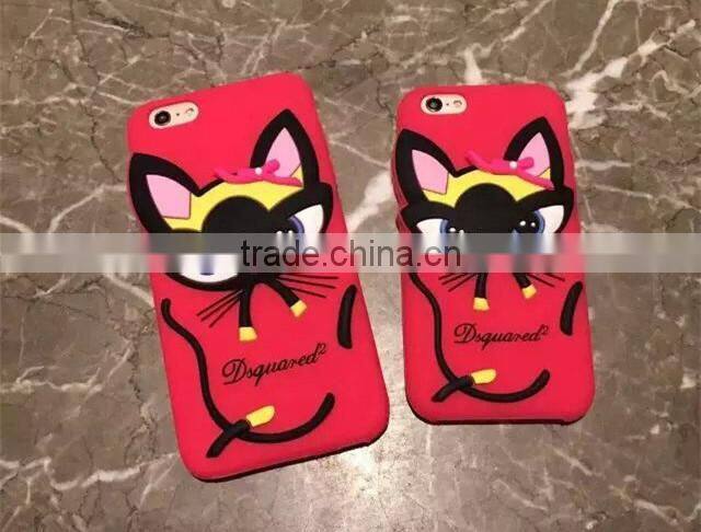 Lovely Cartoon Case Silicon Soft Back Cover for Iphone 6 plus New
