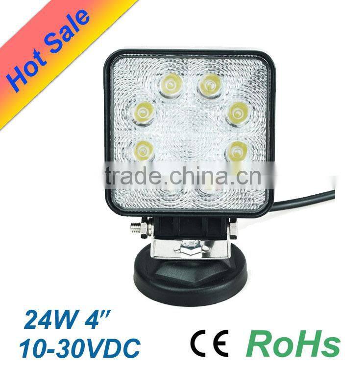 24W Square LED Work Light Car LED Light