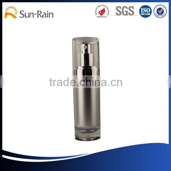wholesale china merchandise packaging jar clear acrylic 15ml cosmetic dropper bottle