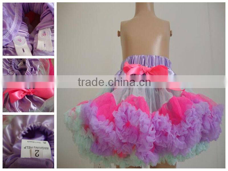 New arrival !! Wholesale chic tutu party pettiskirt with fluffy ruffle for girls