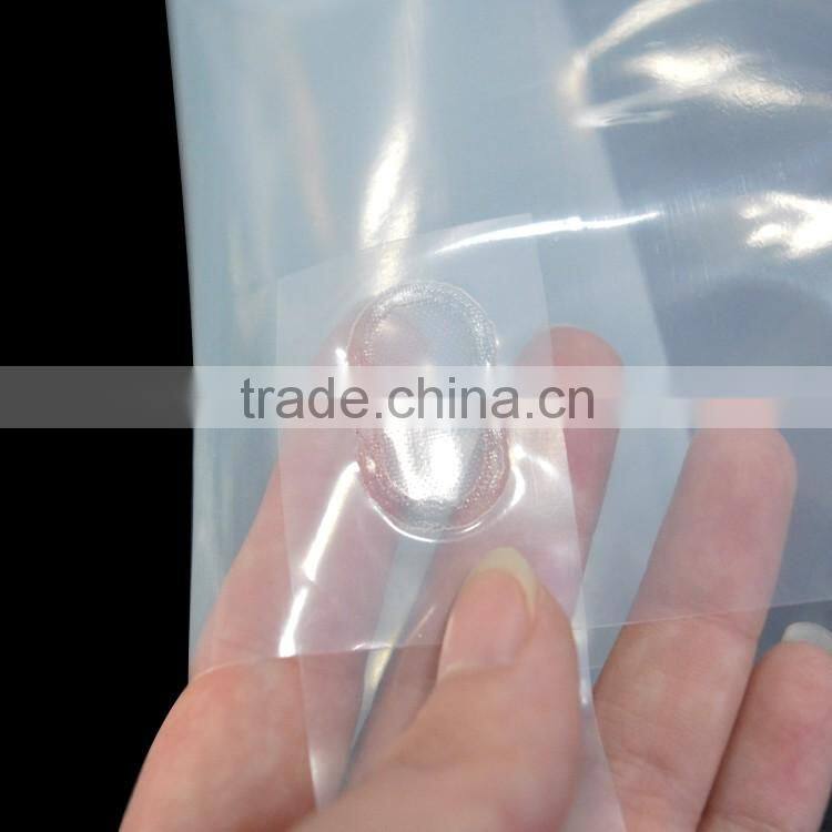 custom size clear plastic stand up pouch with side gusset accept custom printing