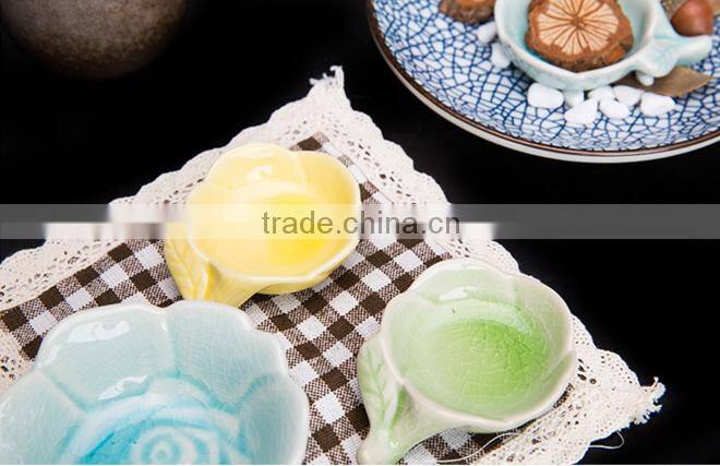 Rose Shape Ceramic Small Dishes HY167402