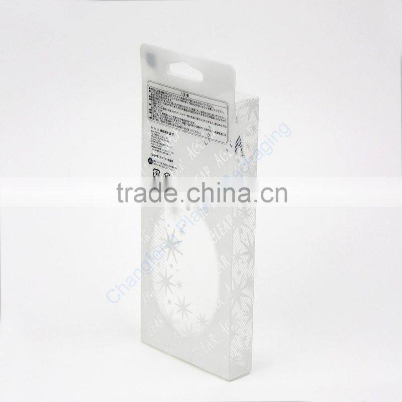 Clear PET Custom Logo Cell Phone Case Packaging Box