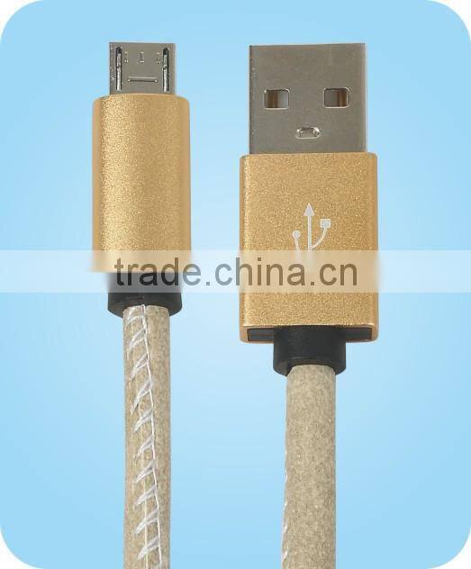 Alloy Nylon Braided Micro USB Cable 1M for Samsung Huawei Android system