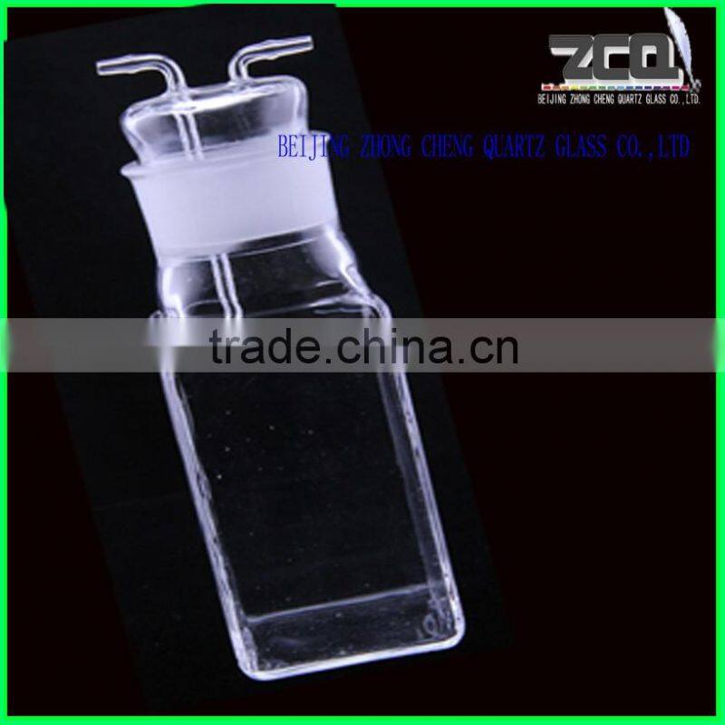 Customer designed quartz glass laboratory flask