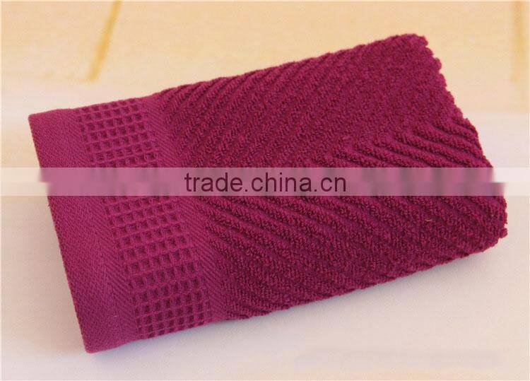 jacquard dark color 100 cotton honeycomb towels